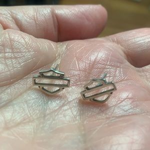 Harley-Davidson bar and shield earrings